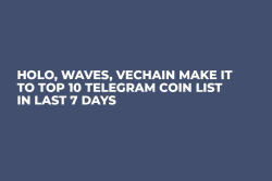 Holo, Waves, VeChain Make It to Top 10 Telegram Coin List in Last 7 Days