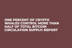 One Percent of Crypto Whales Control More Than Half of Total Bitcoin Circulation Supply: Report 