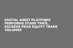 Digital Asset Platform Performs 27,000 Txn/s, Exceeds Peak Equity Trade Volumes