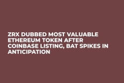 ZRX Dubbed Most Valuable Ethereum Token After Coinbase Listing, BAT Spikes in Anticipation