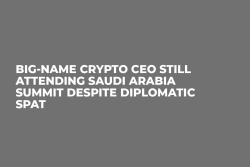 Big-Name Crypto CEO Still Attending Saudi Arabia Summit Despite Diplomatic Spat 