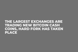 The Largest Exchanges Are Trading New Bitcoin Cash Coins, Hard Fork Has Taken Place