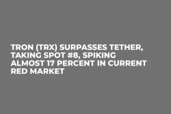 Tron (TRX) Surpasses Tether, Taking Spot #8, Spiking Almost 17 Percent in Current Red Market