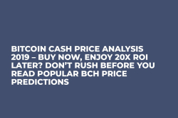 Bitcoin Cash Price Analysis 2019 – Buy Now, Enjoy 20x ROI Later? Don’t Rush Before You Read Popular BCH Price Predictions