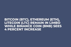 Bitcoin (BTC), Ethereum (ETH), Litecoin (LTC) Remain in Limbo While Binance Coin (BNB) Sees 4 Percent Increase