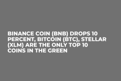 Binance Coin (BNB) Drops 10 Percent, Bitcoin (BTC), Stellar (XLM) Are the Only Top 10 Coins in the Green 