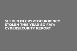 $1.1 Bln in Cryptocurrency Stolen This Year So Far: Cybersecurity Report