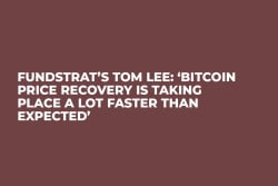 Fundstrat’s Tom Lee: ‘Bitcoin Price Recovery Is Taking Place a Lot Faster Than Expected’     