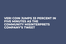 VERI Coin Jumps 33 percent in Five Minutes as the Community Misinterprets Company’s Tweet