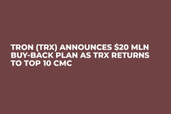 Tron (TRX) Announces $20 Mln Buy-Back Plan as TRX Returns to Top 10 CMC