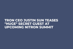 Tron CEO Justin Sun Teases "Huge" Secret Guest at Upcoming NiTROn Summit
