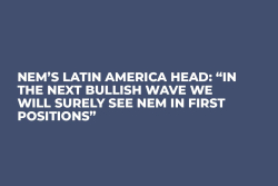 NEM’s Latin America Head: “In the Next Bullish Wave We will Surely See NEM in First Positions”