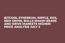 Bitcoin, Ethereum, Ripple, EOS, NEM Grow, Bulls Smash Bears and Drive Markets Higher: Price Analysis July 2