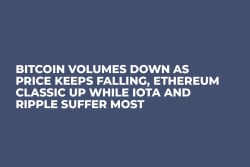 Bitcoin Volumes Down as Price Keeps Falling, Ethereum Classic Up While IOTA and Ripple Suffer Most