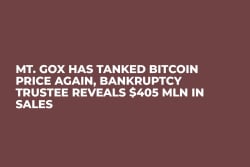 Mt. Gox Has Tanked Bitcoin Price Again, Bankruptcy Trustee Reveals $405 Mln in Sales