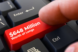 $648 Million Worth of Longs Liquidated in One Hour as Bitcoin Dips to $55K