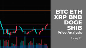 BTC, ETH, XRP, BNB, DOGE, and SHIB Price Analysis for July 22