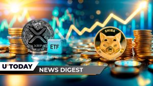 XRP ETF Approval Odds Revealed by Bloomberg, Shiba Inu on Verge of Ultra Rare Golden Cross, Dogecoin Records 500 Million Breakthrough: Crypto News Digest by U.Today