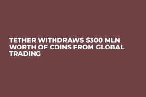 Tether Withdraws $300 Mln Worth of Coins from Global Trading