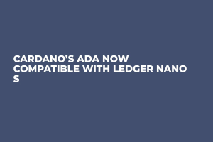 Cardano’s ADA Now Compatible with Ledger Nano S