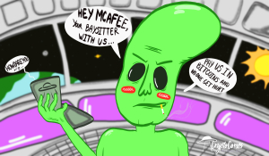 McAfee's Teen Babysitter Snatched By Aliens, Bitcoin Ransom Demanded McAfee's Teen Babysitter Snatched By Aliens, Bitcoin Ransom Demanded