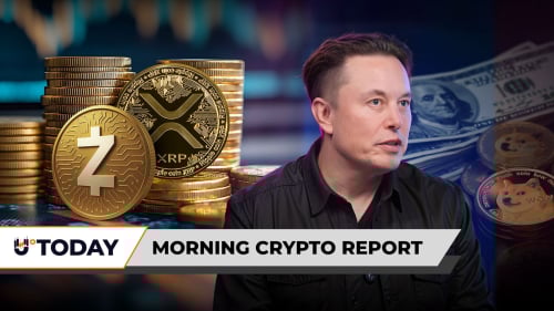 Morning Crypto Report: XRP vs. Zcash Speculations Intensify Amid 1,296% Gap, Tether (USDT) Loads $100 Million in Bitcoin, $1 Trillion for Dogecoin Support to Elon Musk