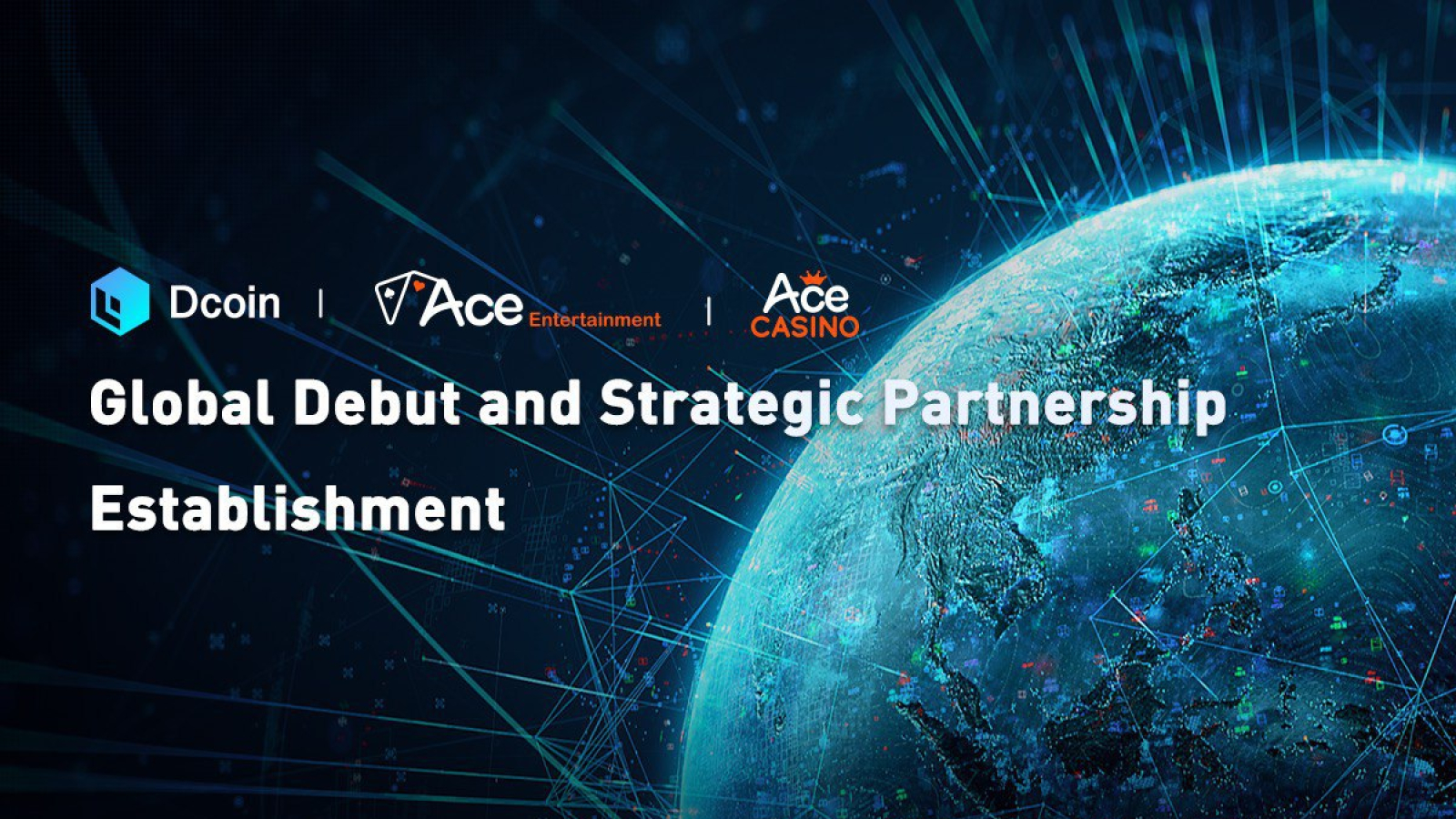Dcoin Exchange Announces Strategic Partnership with Online Crypto Casino Company ACE Entertainment