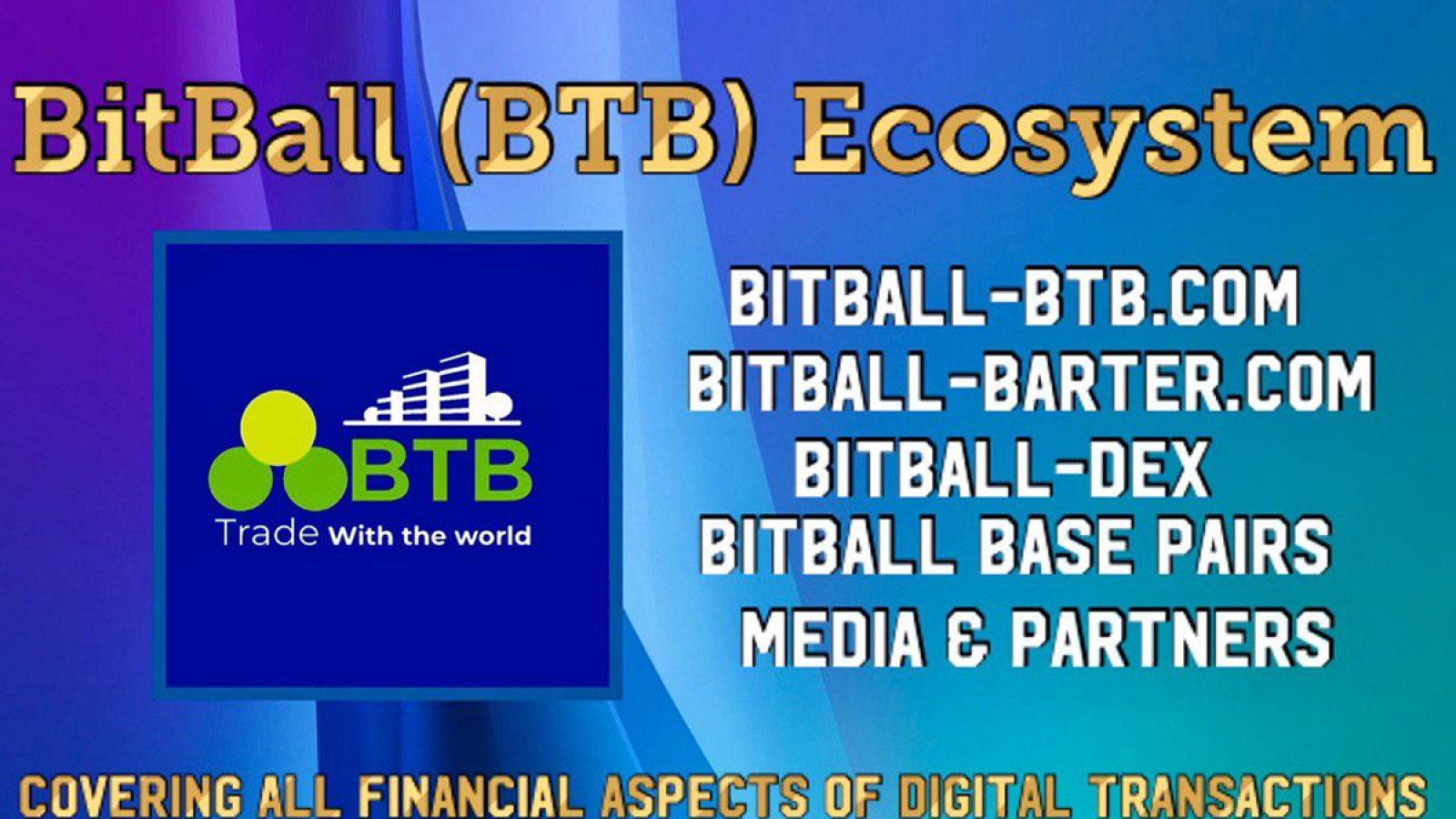 BitBall Ecosystem - All in One Cryptocurrency Covering All Aspects of Financial Transactions via BTB Build on Ethereum Blockchain
