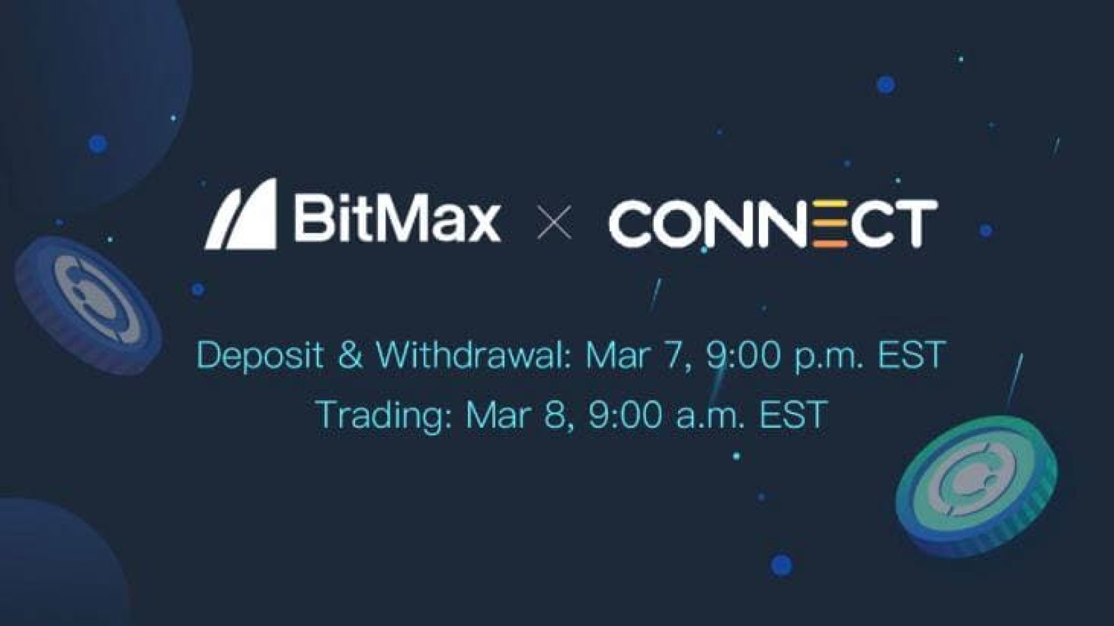 Connect Financial to List CNFI Tokens With BitMax