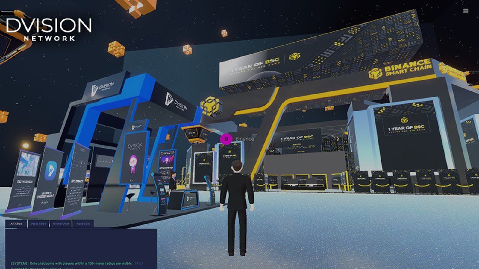 Dvision Announces the BSC 1st Anniversary in its Metaverse