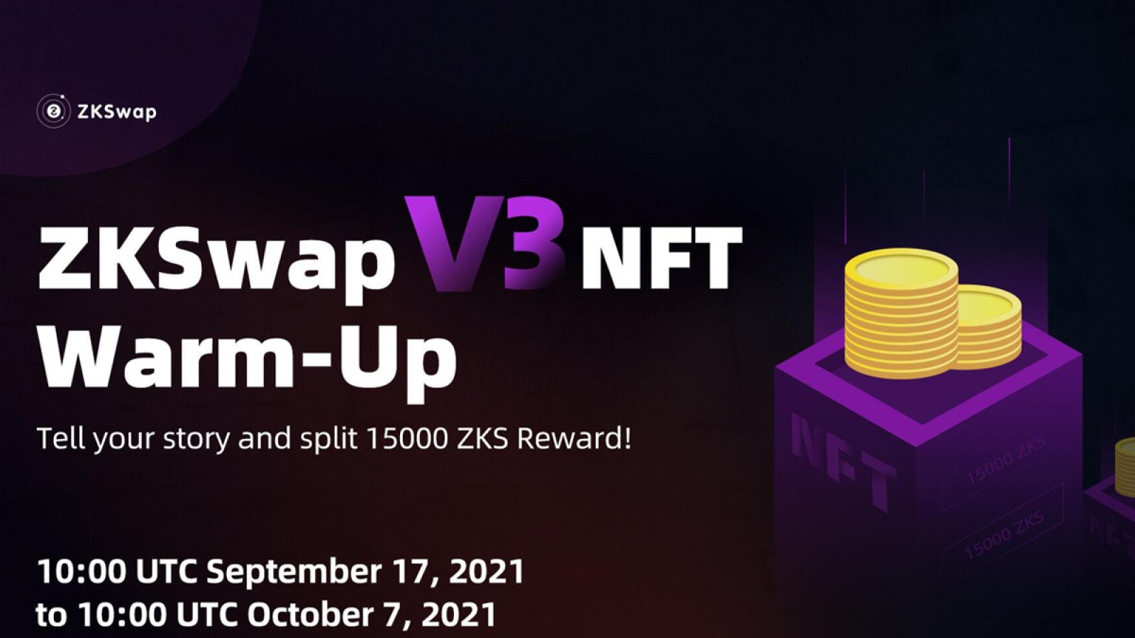 ZKSwap Announces 15000 ZKS Airdrop Campaign as a Teaser Prior to the V3 Launching