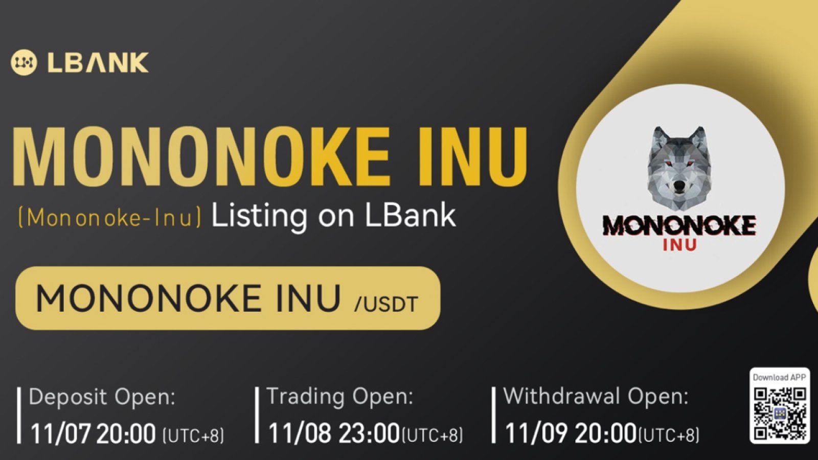 LBank Exchange Will List Mononoke-Inu on November 8, 2021
