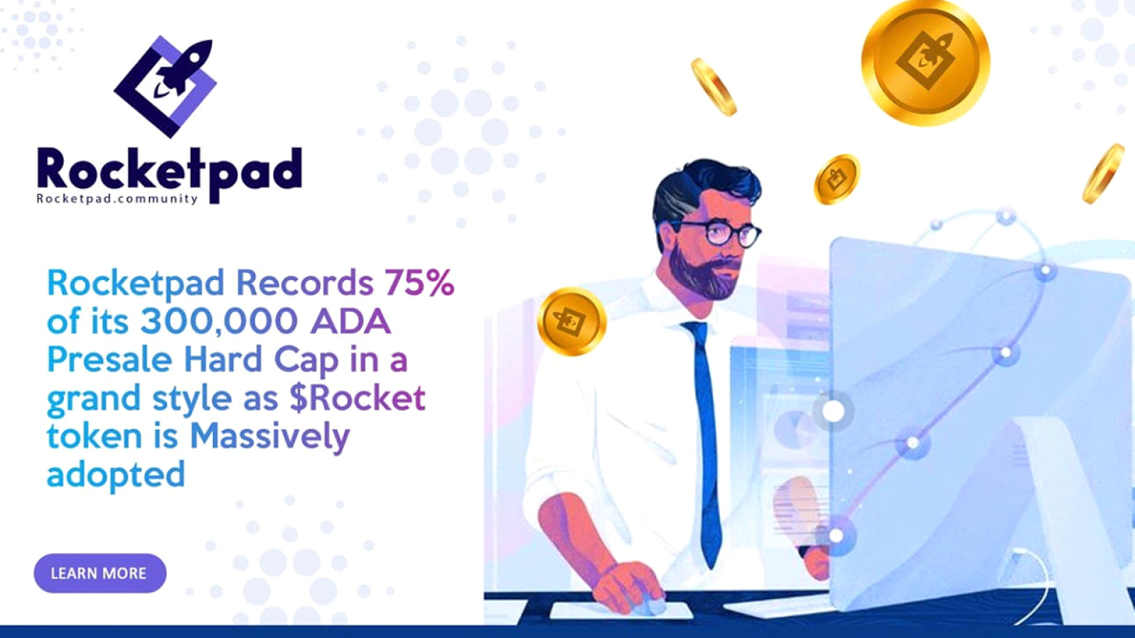Rocketpad Records 75% of its 300,000 ADA Presale Hard Cap in a Grand Style as $Rocket Token is Massively Adopted