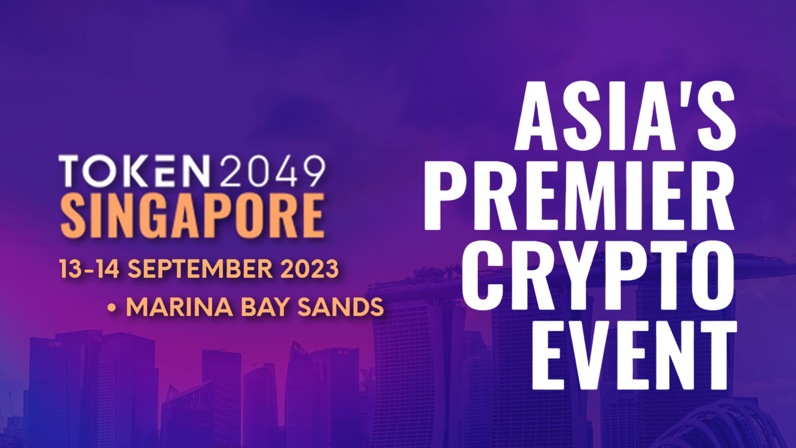 Asia’s Premier Web3 Conference TOKEN2049 Returns to Singapore in September 2023