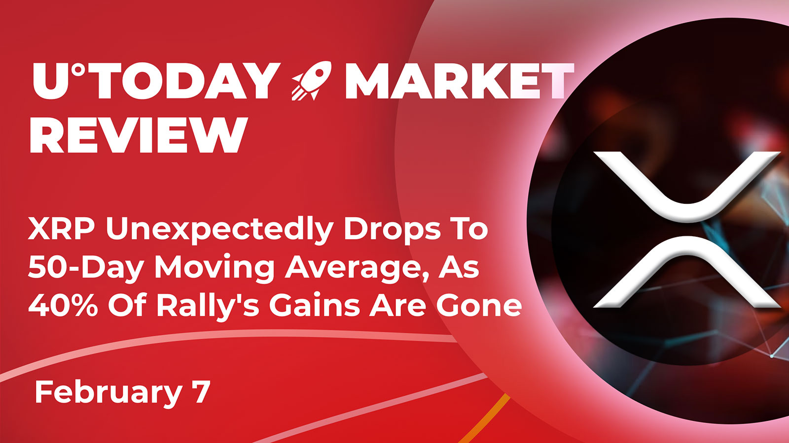 XRP Unexpectedly Drops to 50-Day Moving Average as 40% of Rally's Gains Are Gone