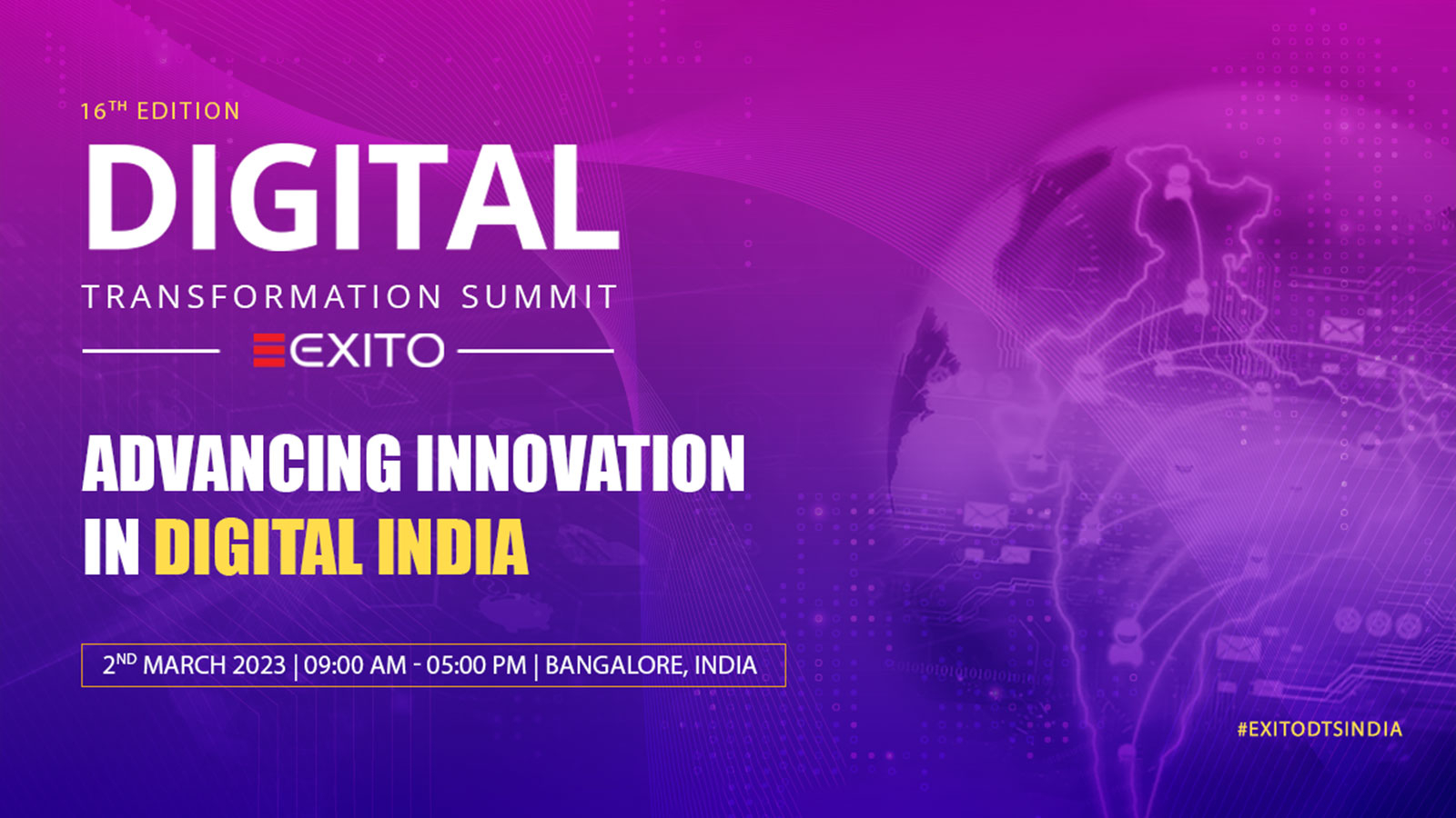 16th Edition of Digital Transformation Summit: India, Physical Conference on 2nd March 2023