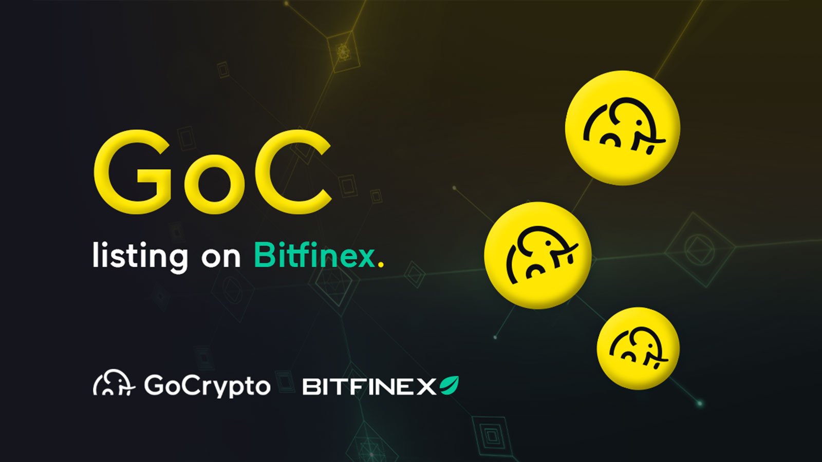 Bitfinex and GoCrypto Announce the Listing of the GoC Token 