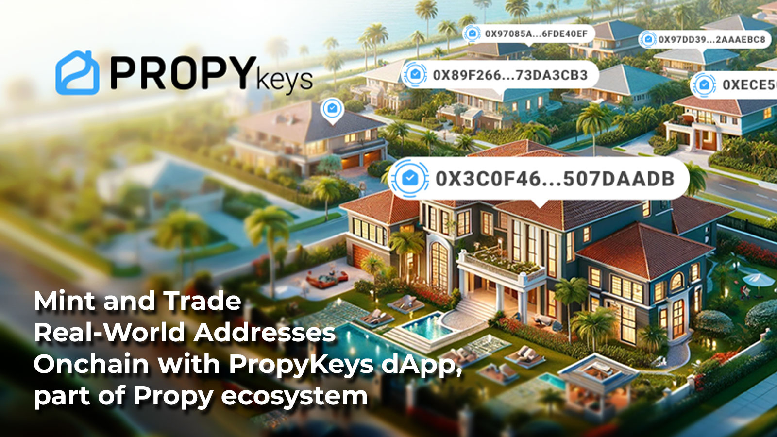 Mint and Trade Real-World Addresses Onchain with PropyKeys dApp, Part of Propy Ecosystem
