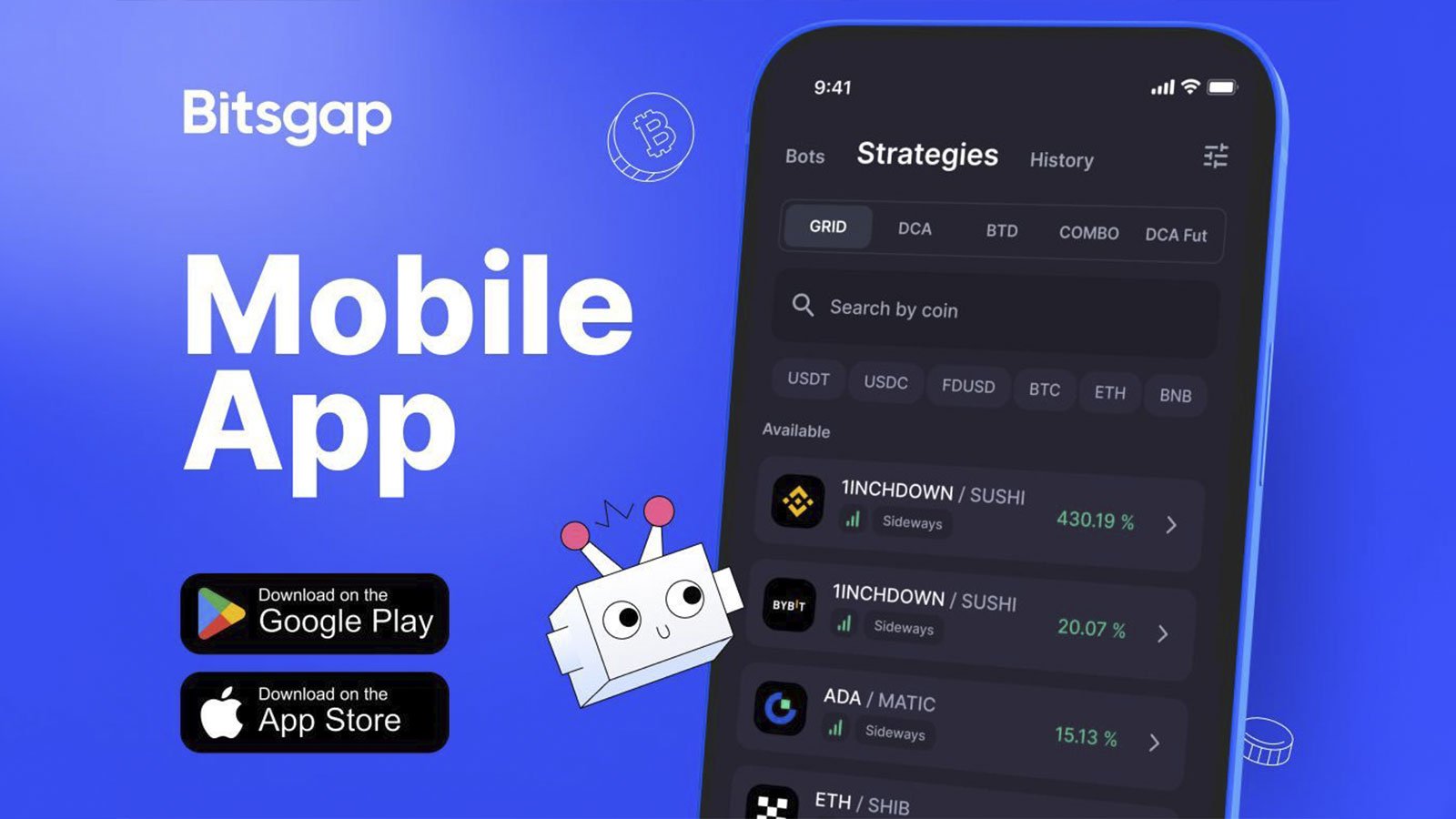 Bitsgap Introduces Mobile App, Bringing Crypto Trading Power to Your Pocket