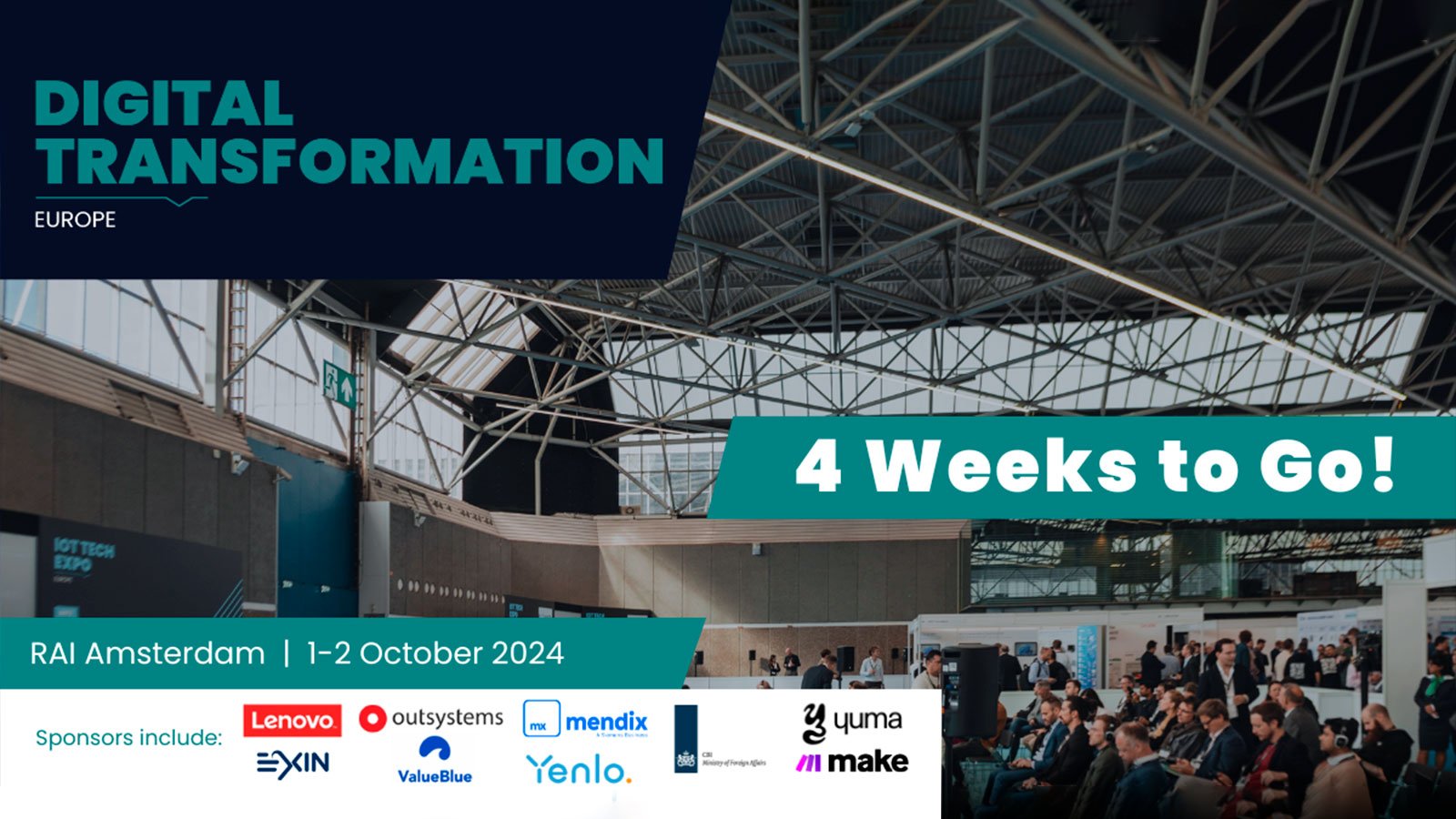 Digital Transformation Week Europe 2024 – Just 4 Weeks to Go Until the Leading Tech Event in Amsterdam