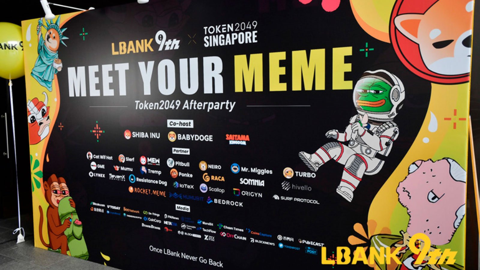 LBank Successfully Concludes 'Meet Your Meme' TOKEN2049 Afterparty in Singapore