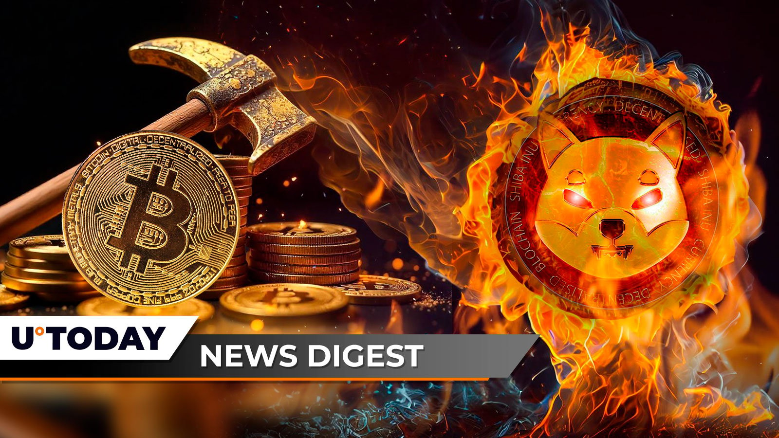 $96,000 per Bitcoin for Miners, Shiba Inu Soars 6,153% in Weekly Burns, 'Rich Dad Poor Dad' Author Kiyosaki Warns Banking Crash Has Started: Crypto News Digest by U.Today