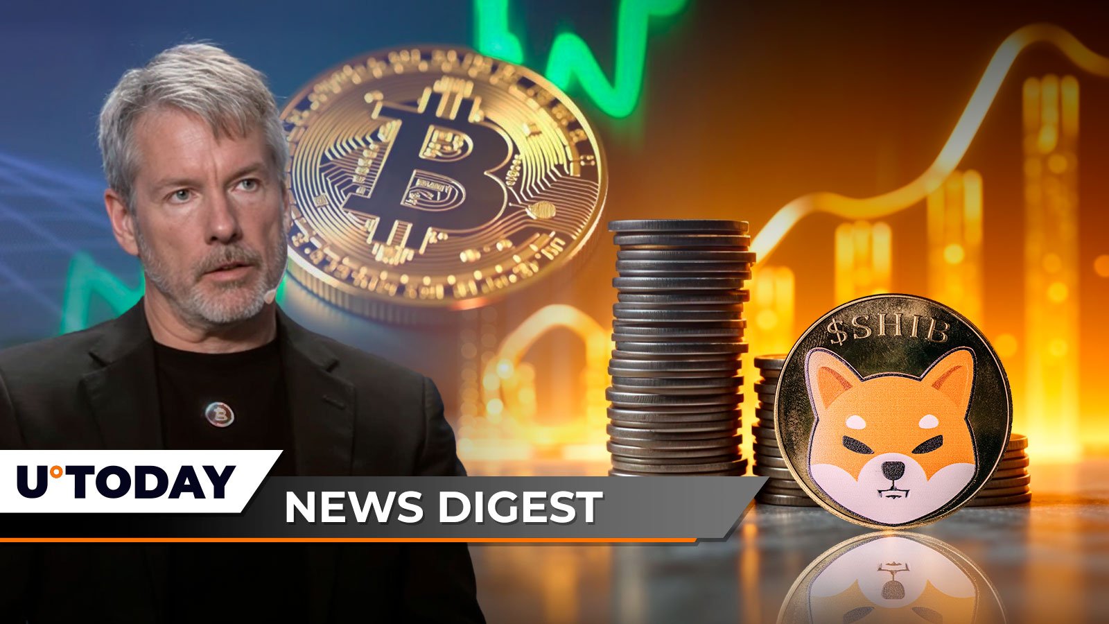 MicroStrategy's Saylor Reacts to Bitcoin Skyrocketing, Sensational 21 Trillion Shiba Inu in 24 Hours, XRP and ADA ETF Filings Predicted by Top Analyst: Crypto News Digest by U.Today