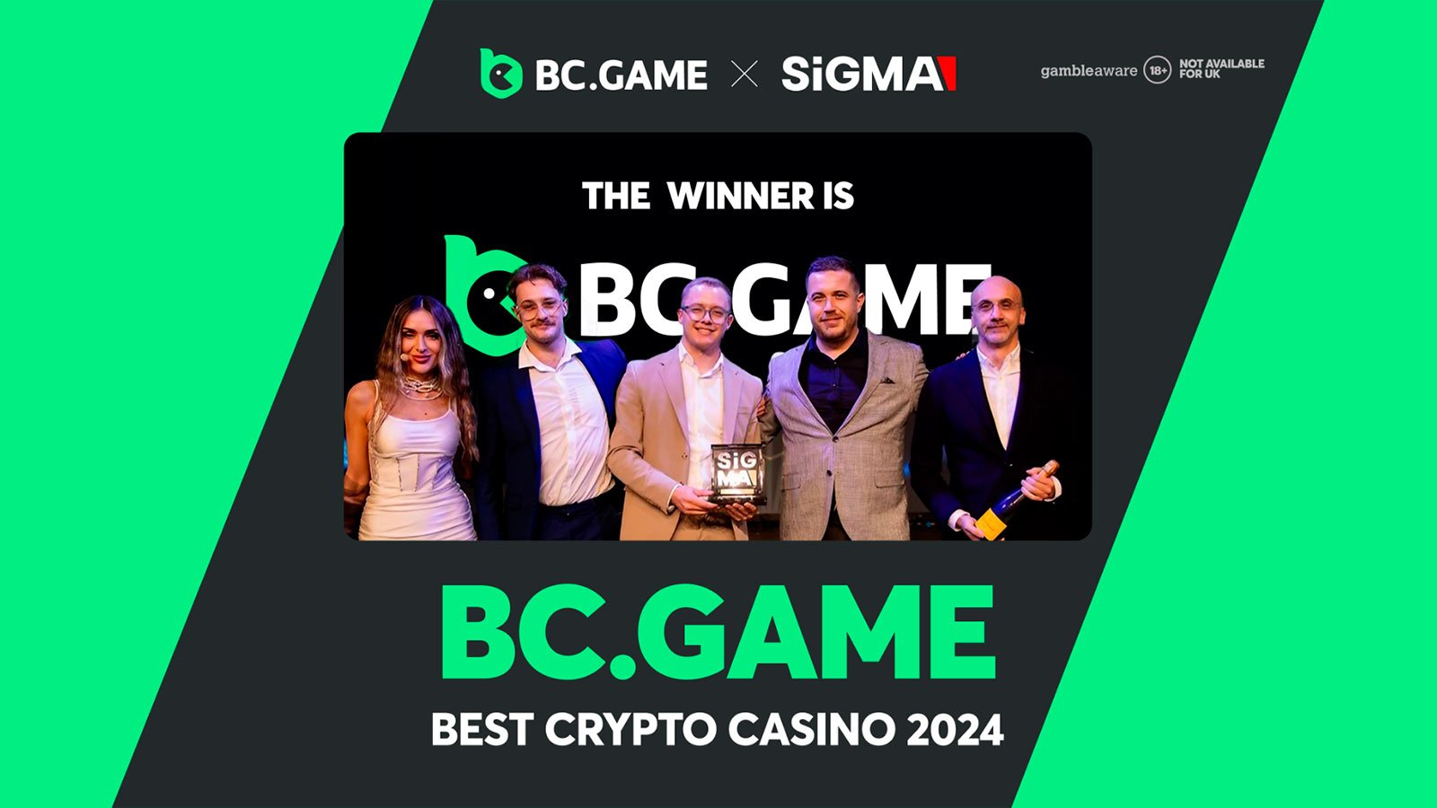 BC.GAME Celebrates Third Consecutive Win at the SiGMA Global Gaming Awards with 2024 Best Crypto Casino Title