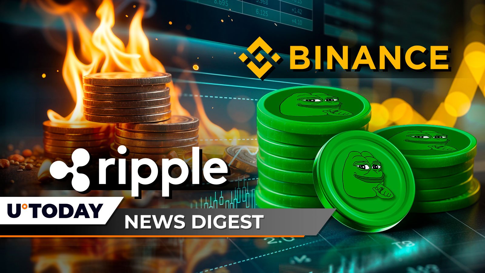 Almost All Ripple USD Tokens Were Burned, Launch Soon? 150 Billion PEPE Withdrawn From Binance, SHIB Burns Skyrocket 5,154%: Crypto News Digest by U.Today