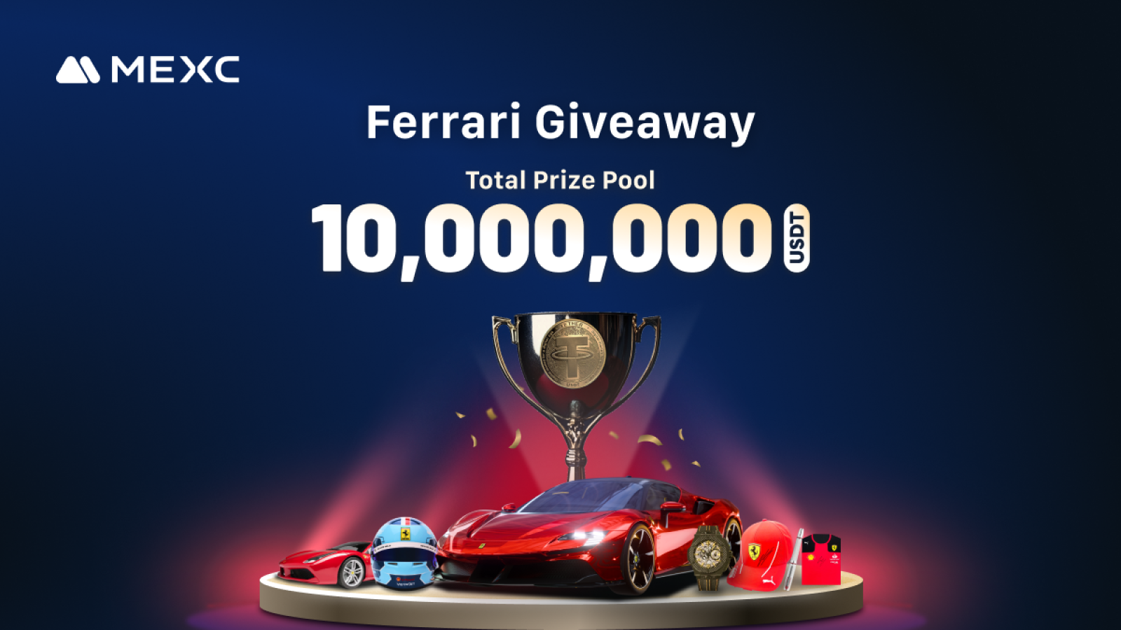 MEXC Unveils Industry's Biggest Ferrari Giveaway With a 10,000,000 USDT Prize Pool