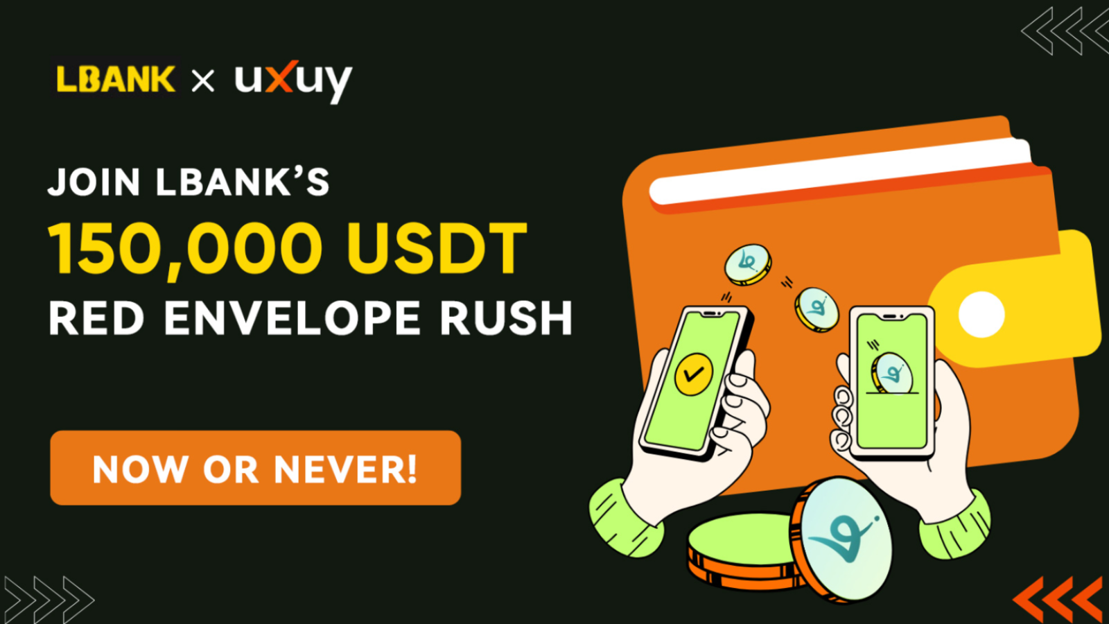 LBank Joins Forces with UXUY: 150,000 USDT in Red Envelopes Await!