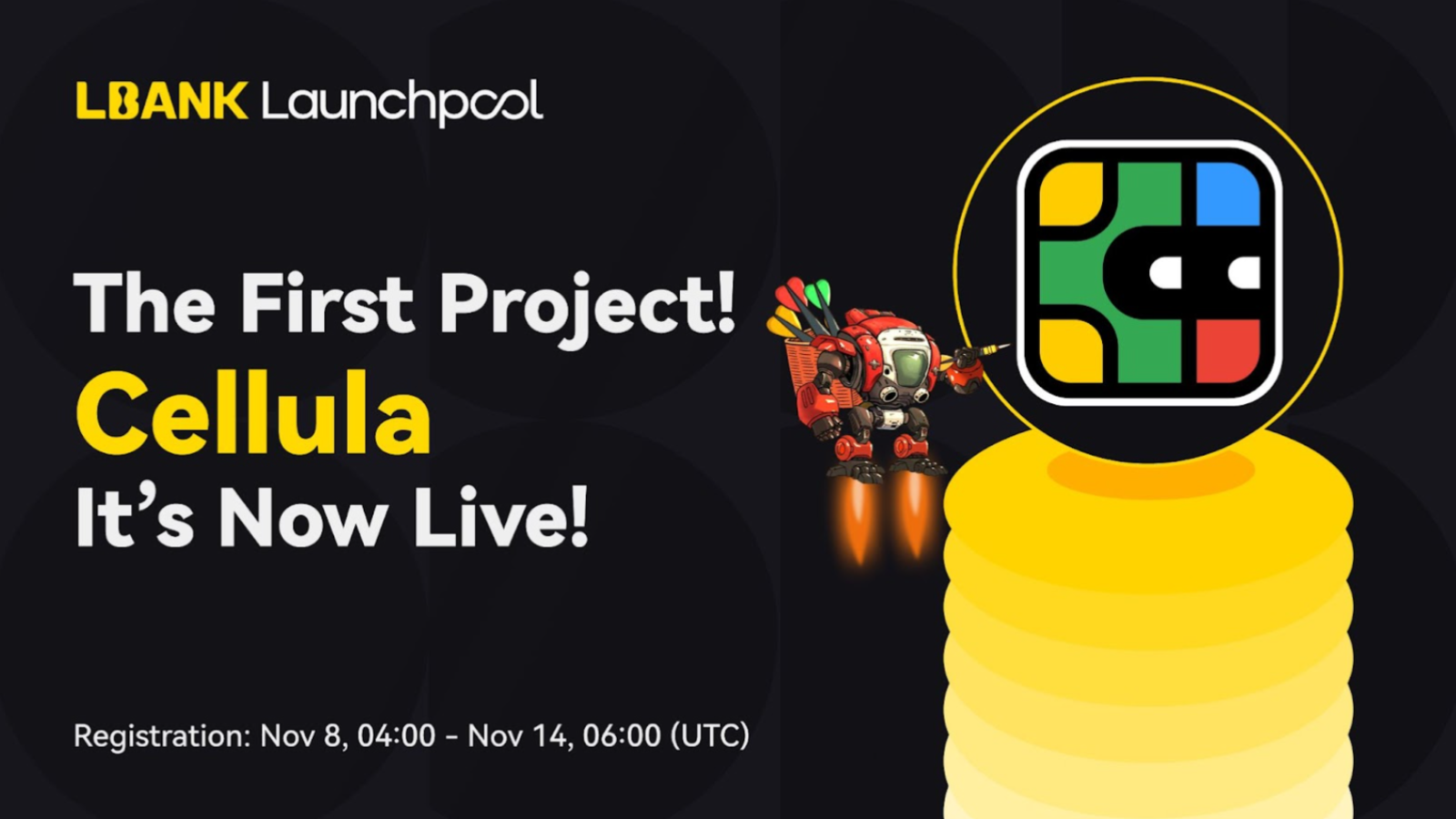 LBank's First Launchpool: Join Cellula (CELA) and Earn Rewards with No Staking Required!