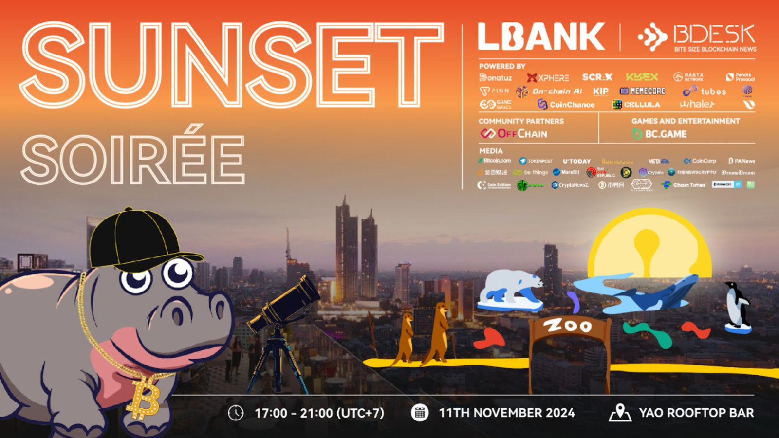 Countdown to Devcon 2024’s Unmissable Side Event: LBank and 13Desk’s “Sunset Soiree” Set to Light Up Bangkok