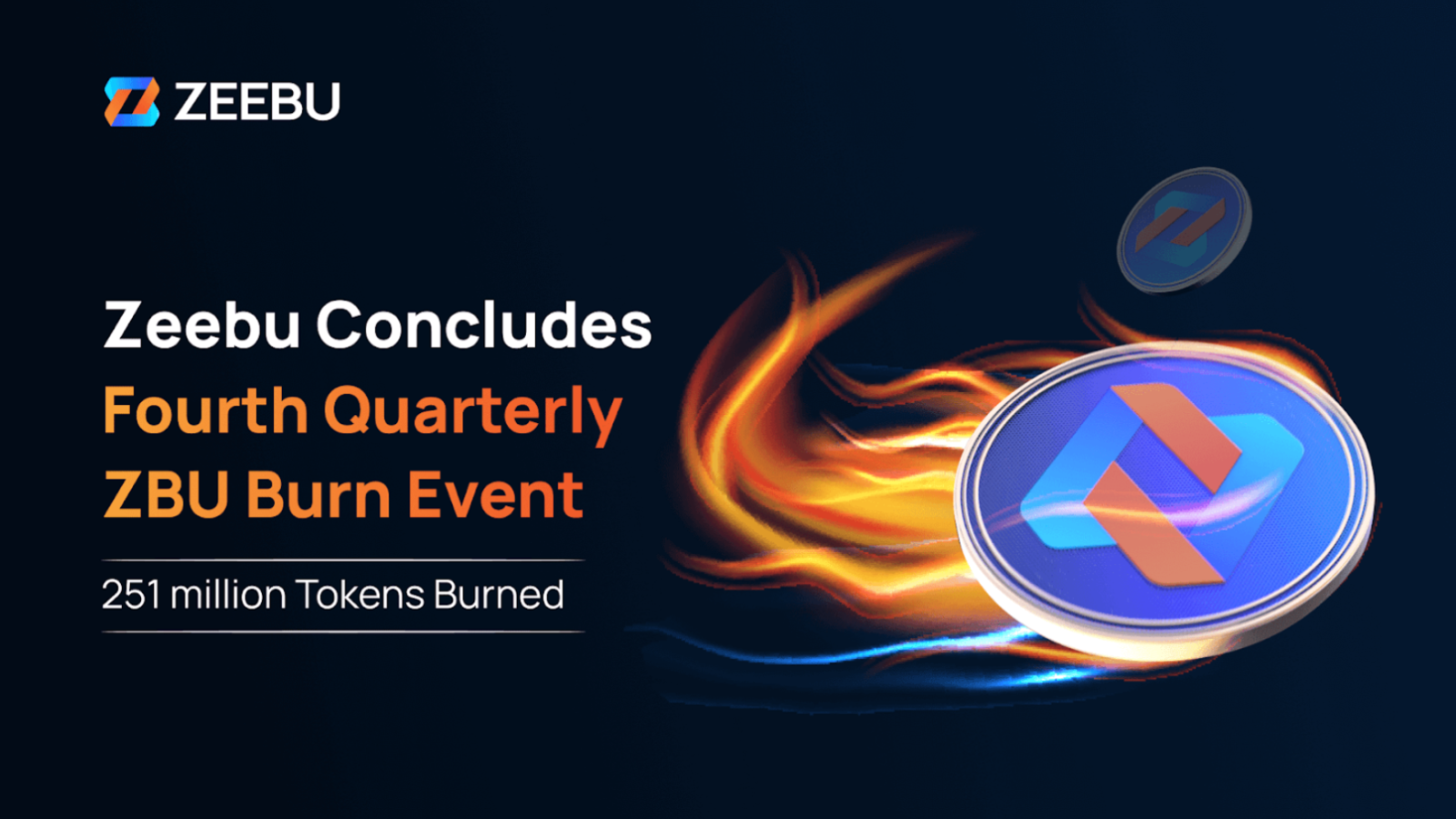 Zeebu Announces Successful $ZBU Token Burn for Q4 2024, Exceeding $1.1 Billion